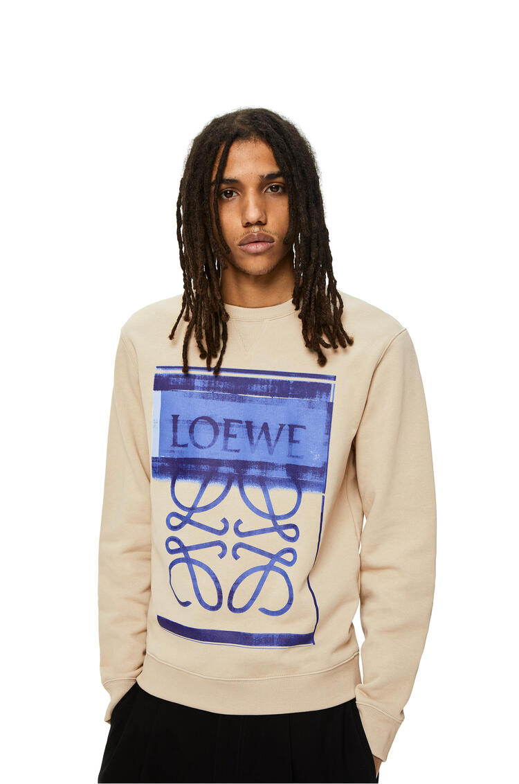 LOEWE Photocopy Anagram sweatshirt in cotton Stone Grey pdp_rd