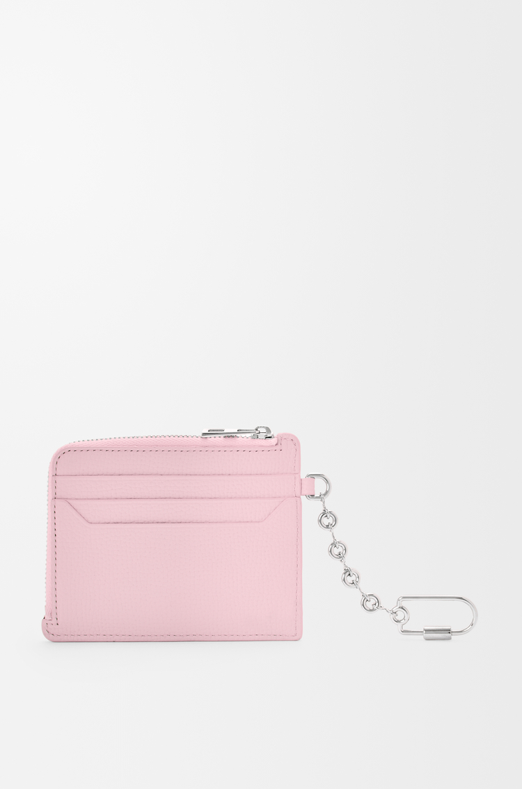 LOEWE Tarjetero-monedero cuadrado Anagram en piel de ternera graneada Rosado