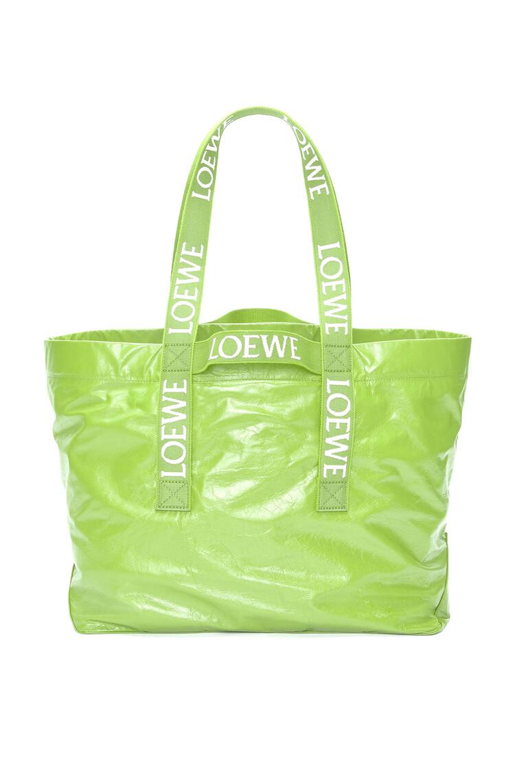 LOEWE Bolso Fold Shopper en piel de ternera Bright Apple