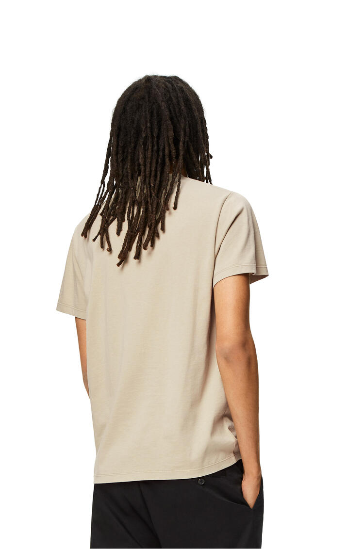 LOEWE Anagram fake pocket T-shirt in cotton Stone Grey