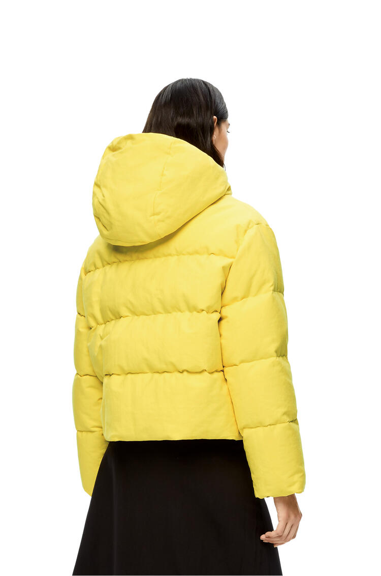 LOEWE Hooded puffer in cotton Yellow pdp_rd