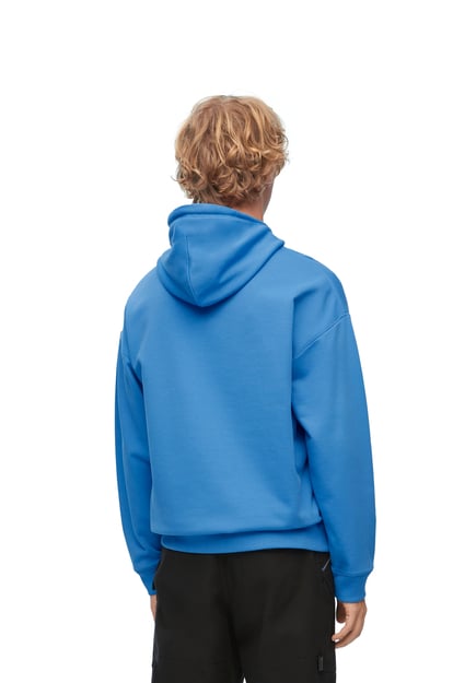 LOEWE Relaxed fit hoodie in cotton Riviera Blue plp_rd