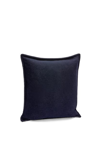 LOEWE Anagram cushion in wool 午夜藍/棉花白 plp_rd