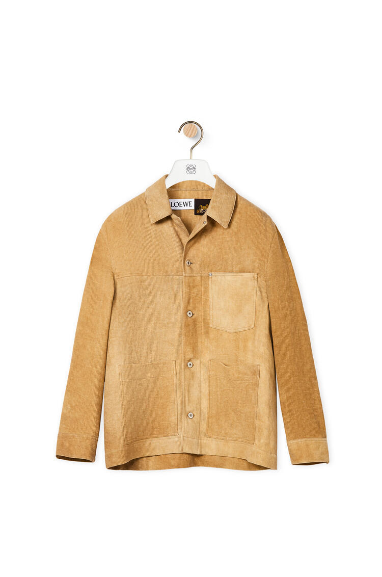 LOEWE Corduroy workwear jacket in linen Beige pdp_rd