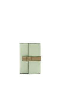 LOEWE Small vertical wallet in soft grained calfskin Spring Jade/Clay Green