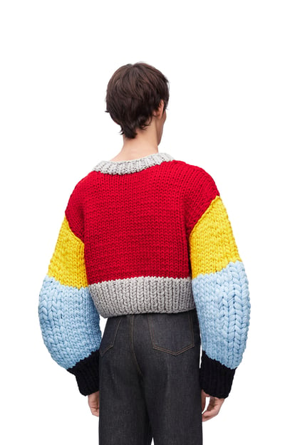 LOEWE Sweater in wool Red/Multicolour plp_rd