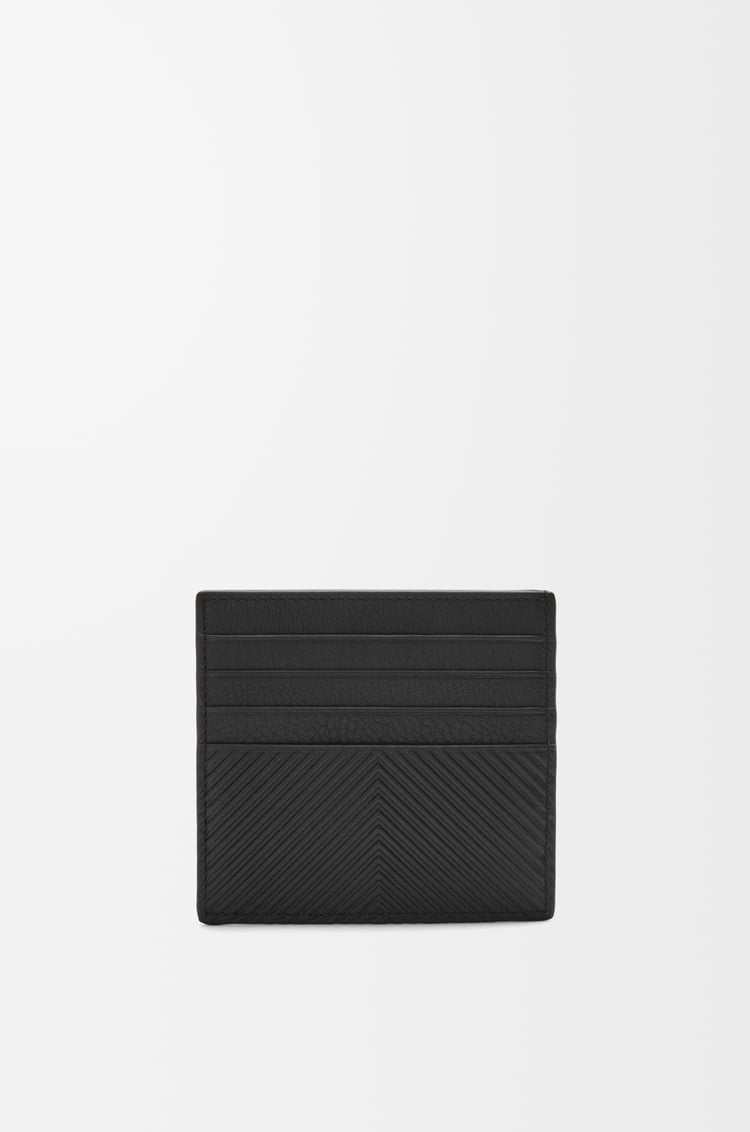 LOEWE Open cardholder in textured classic calfskin Black