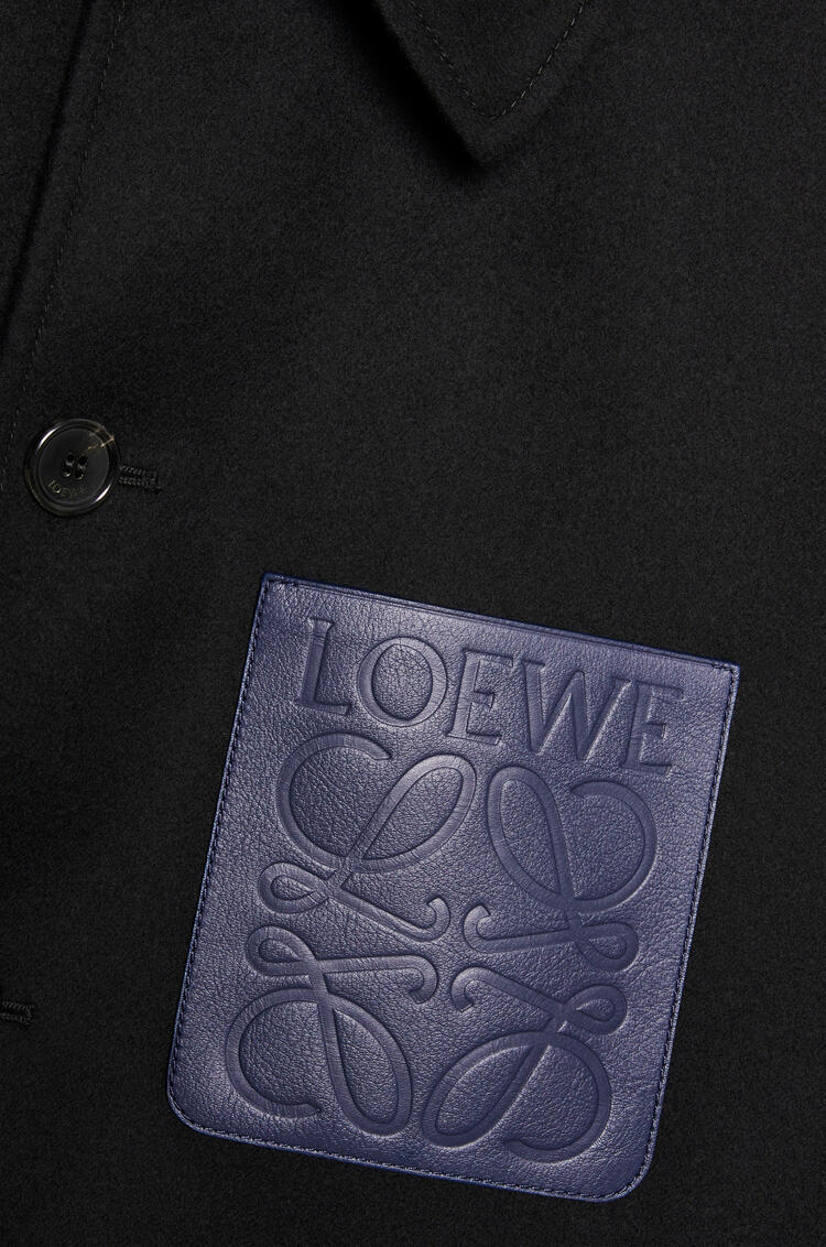 LOEWE Workwear jacket in wool and cashmere Black