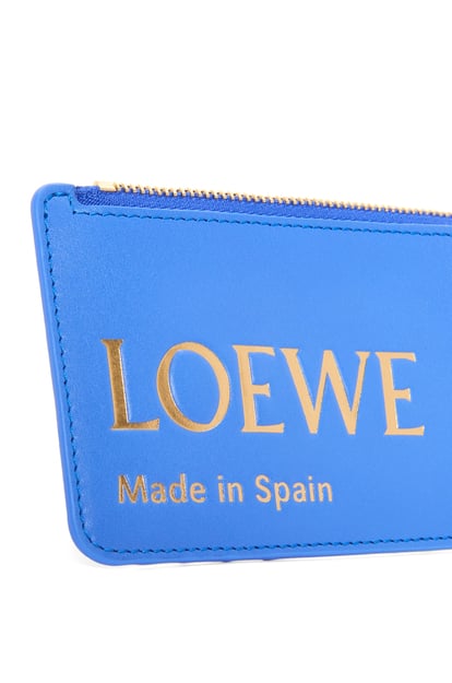 LOEWE Embossed LOEWE coin cardholder in shiny nappa calfskin 海岸藍 plp_rd