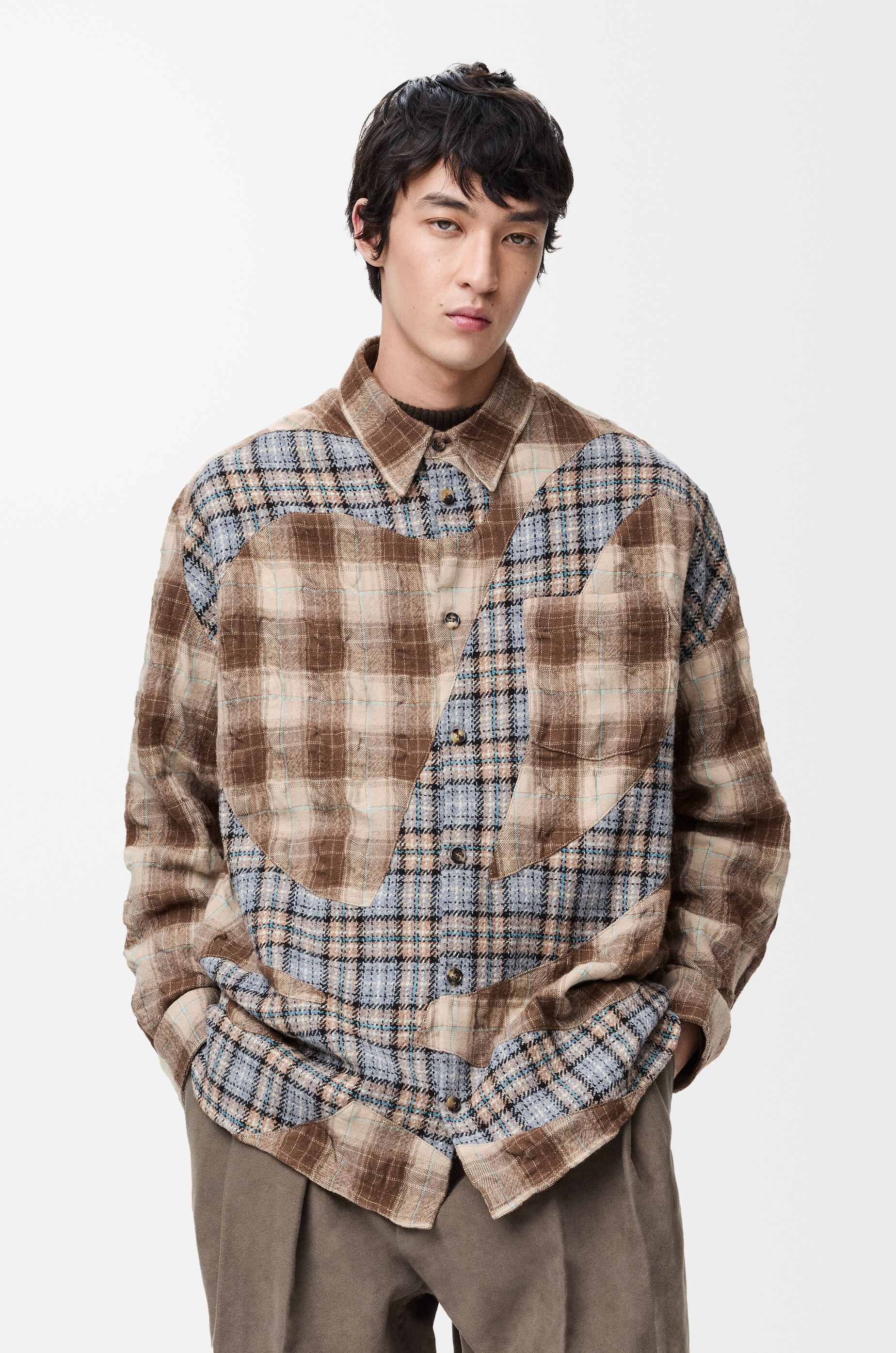 シャツ（ウール&コットン） ブラウン - LOEWE