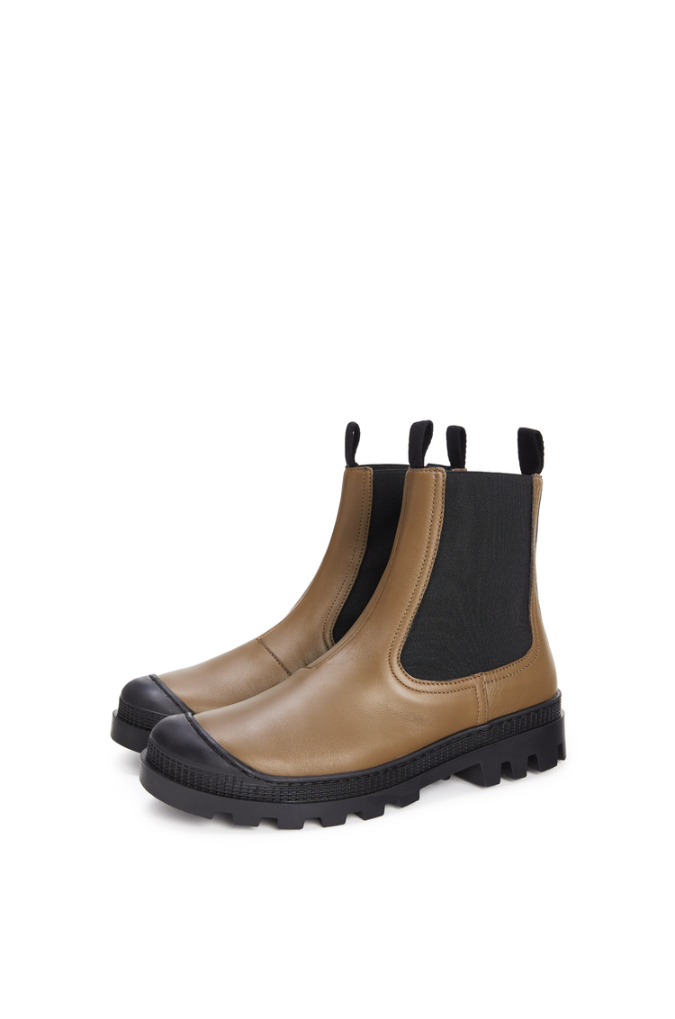 LOEWE Chelsea boot in calfskin Khaki Green