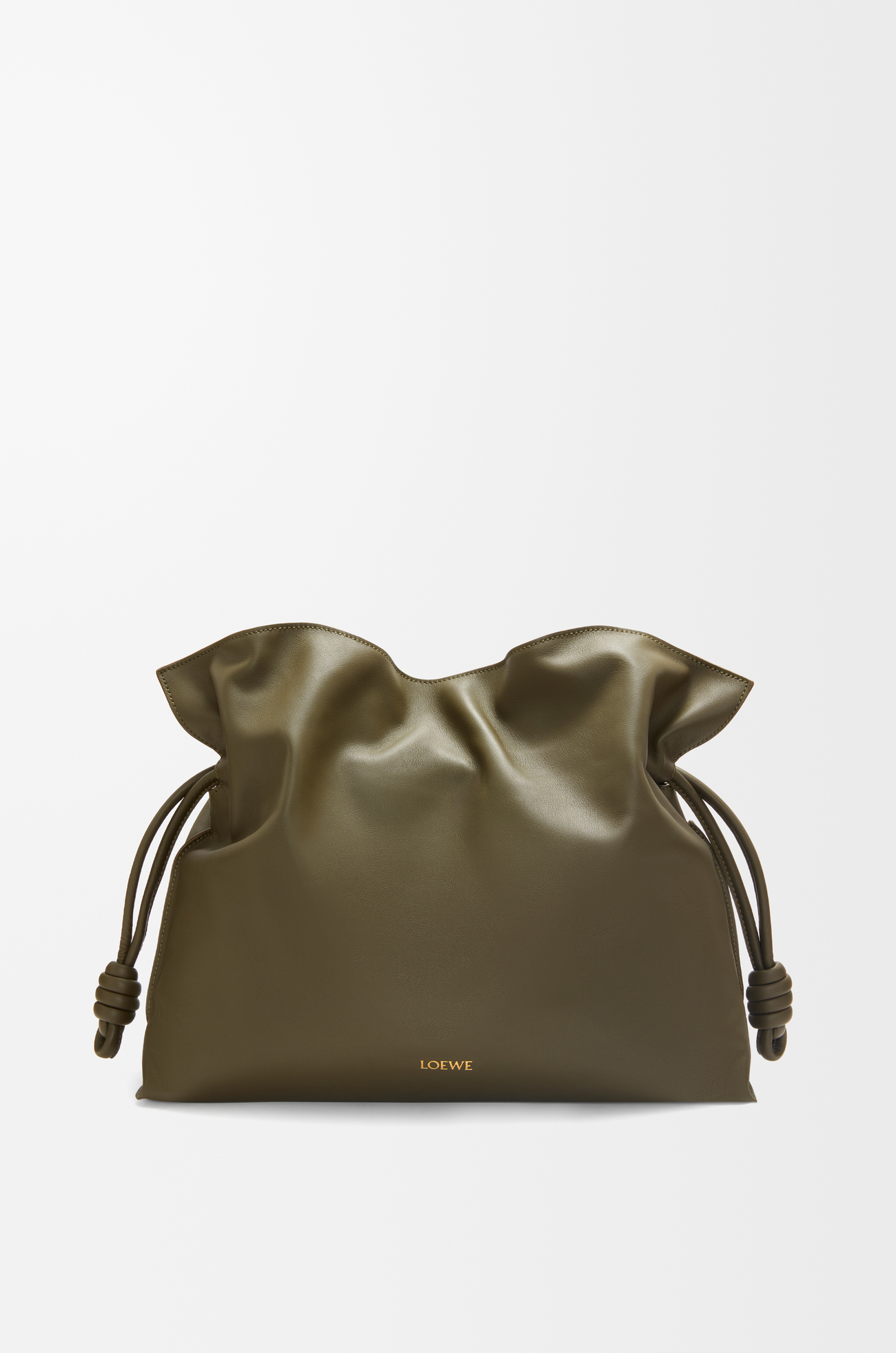 LOEWE Bolso Flamenco purse mediano con lentejuelas Verde Caqui Oscuro plp_rd