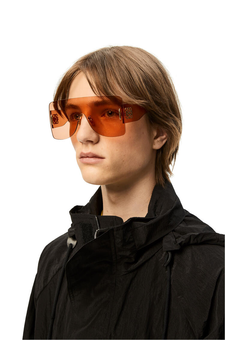 LOEWE Rectangular mask sunglasses in nylon Orange pdp_rd