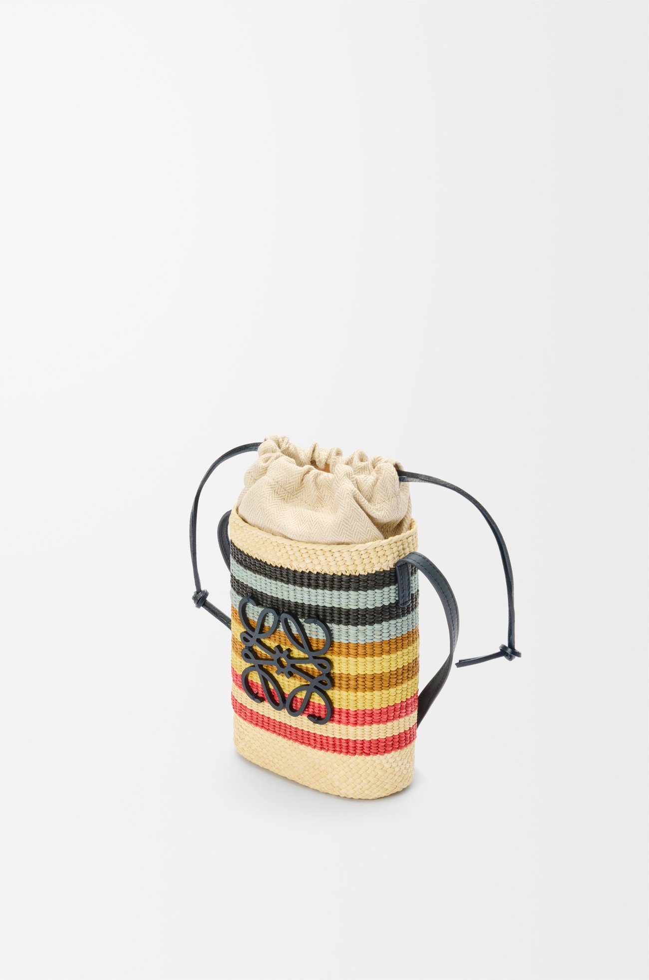 LOEWE スクエア ポケット（イラカヤシ&カーフ） Natural/Multicolor
