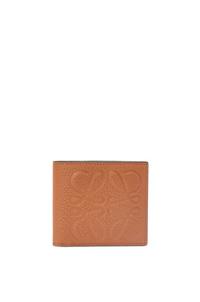 LOEWE Brand bifold wallet in grained calfskin Tan plp_rd