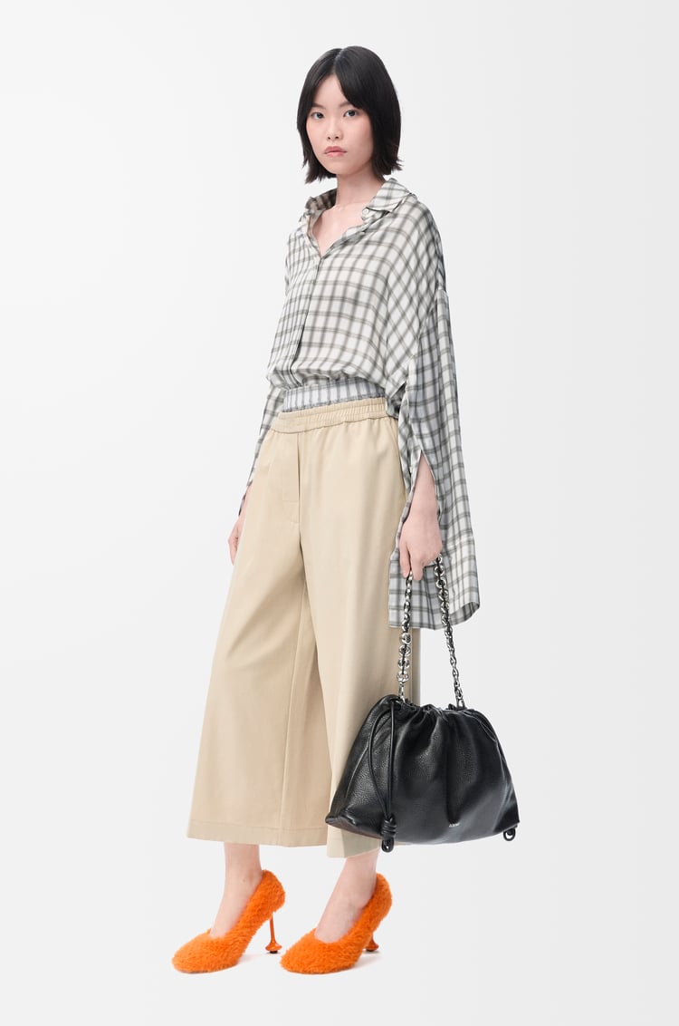 LOEWE シャツ（シルク） ホワイト/グレー