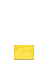 LOEWE Tarjetero liso Puzzle con puntadas en piel de ternera lisa Limon pdp_rd