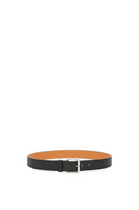 LOEWE Roller buckle belt in smooth calfskin Black/Palladium
