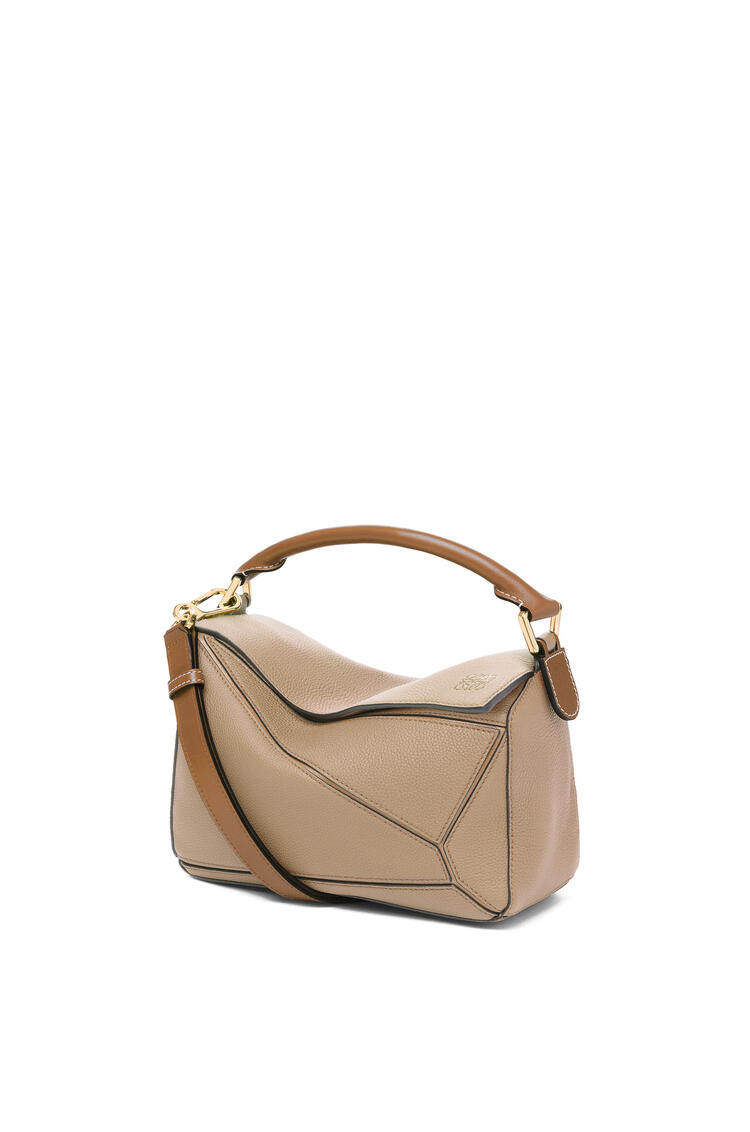 LOEWE Small Puzzle bag in soft grained calfskin Sand/Mink Color pdp_rd
