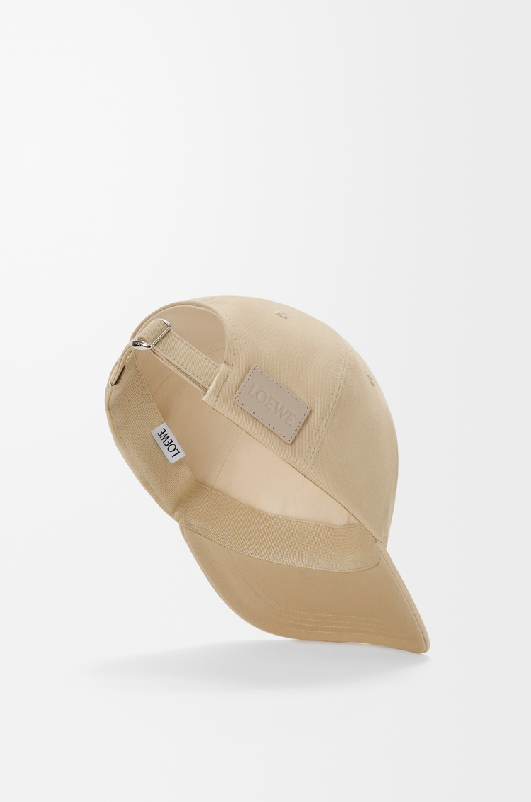 LOEWE Gorra LOEWE en lona de algodón Beige