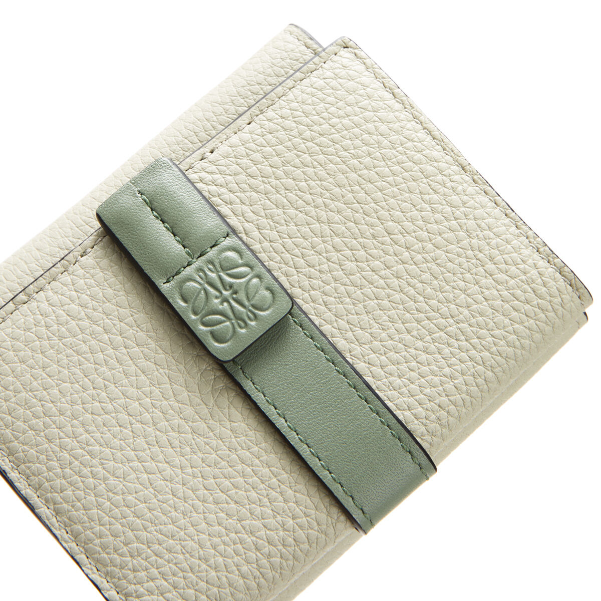 Trifold Wallet Sage/Pale Green LOEWE