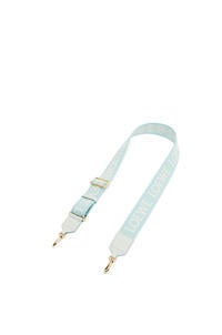 LOEWE Anagram strap in jacquard and calfskin Light Blue
