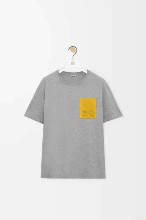 LOEWE T-shirt décontracté en coton Gris Chiné