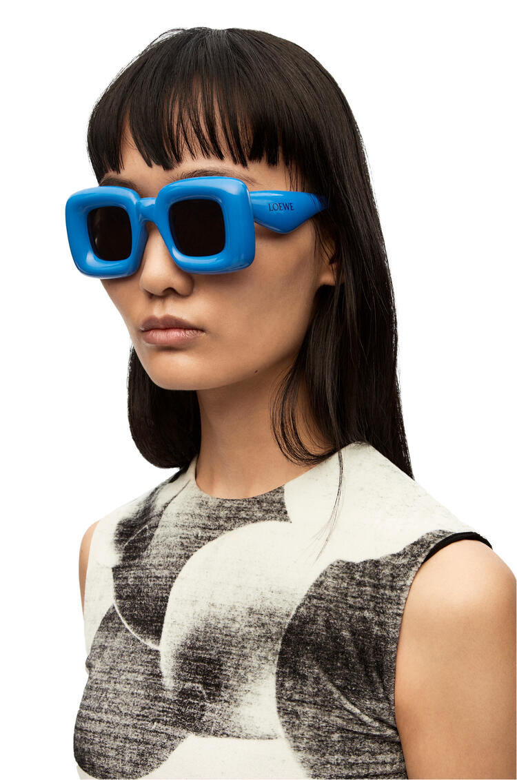 LOEWE Gafas de sol Inflated montura rectangular en acetato  Azul Tinta