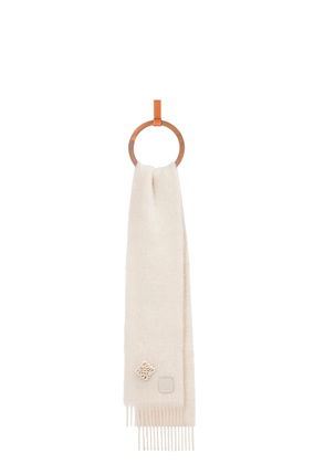 LOEWE Scarf in mohair and wool White