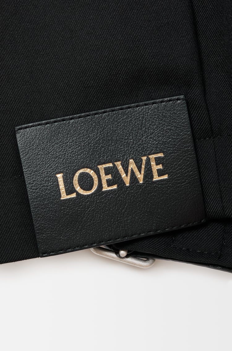 LOEWE 羊毛腰带夹克 黑色