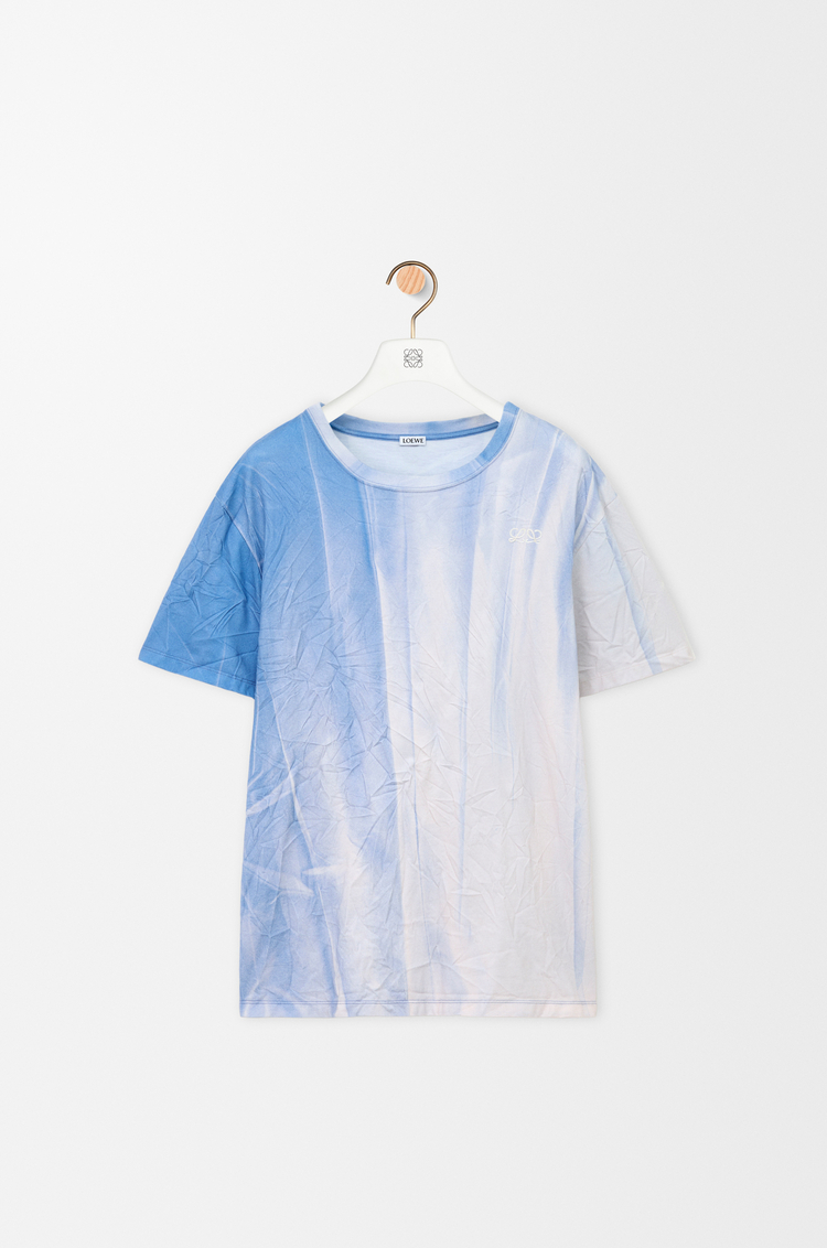 LOEWE T-shirt in cotone tecnico Azzurro