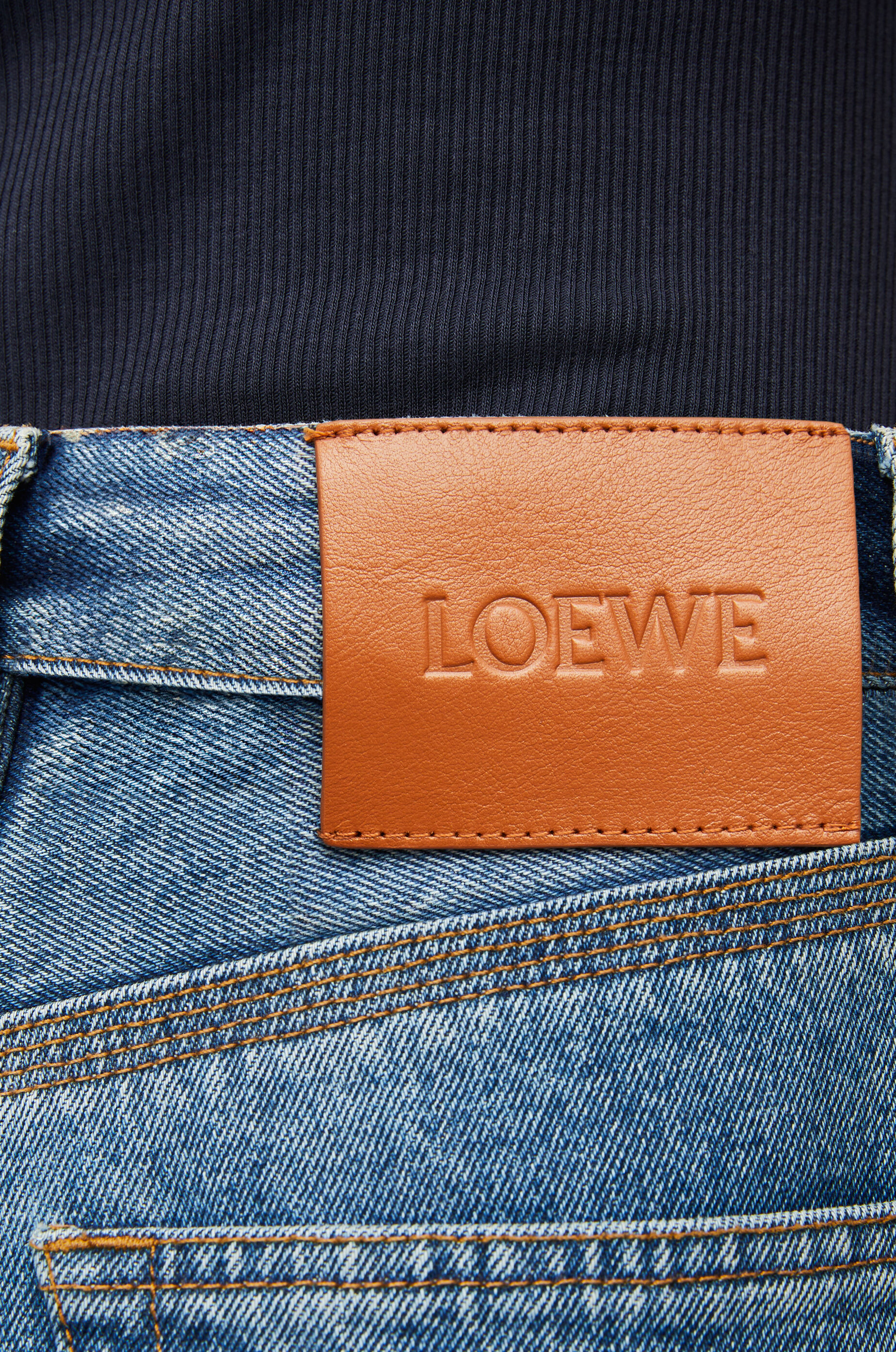アナグラム クロップド ジーンズ(デニム) ブルー - LOEWE アナグラム クロップド ジーンズ(デニム) ブルー - LOEWE