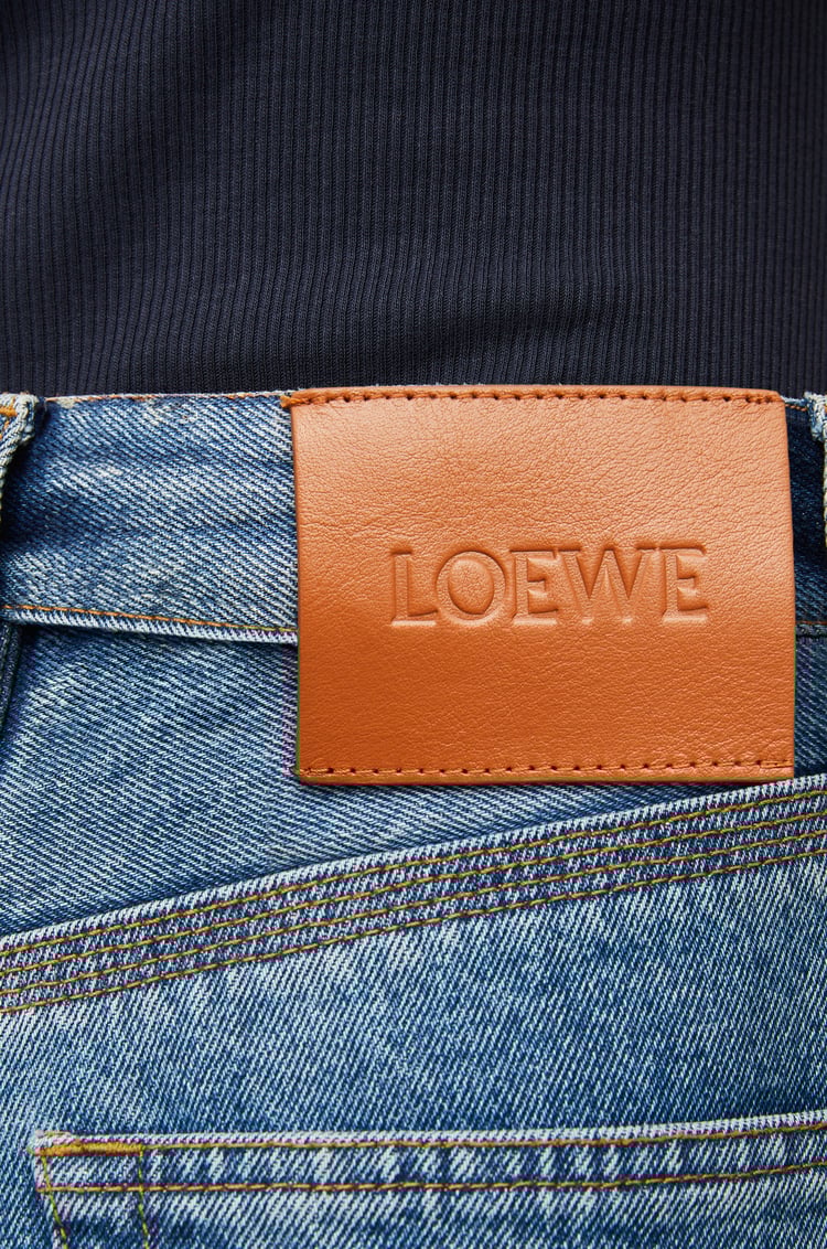 LOEWE アナグラム クロップド ジーンズ（デニム） ミッドブルーデニム