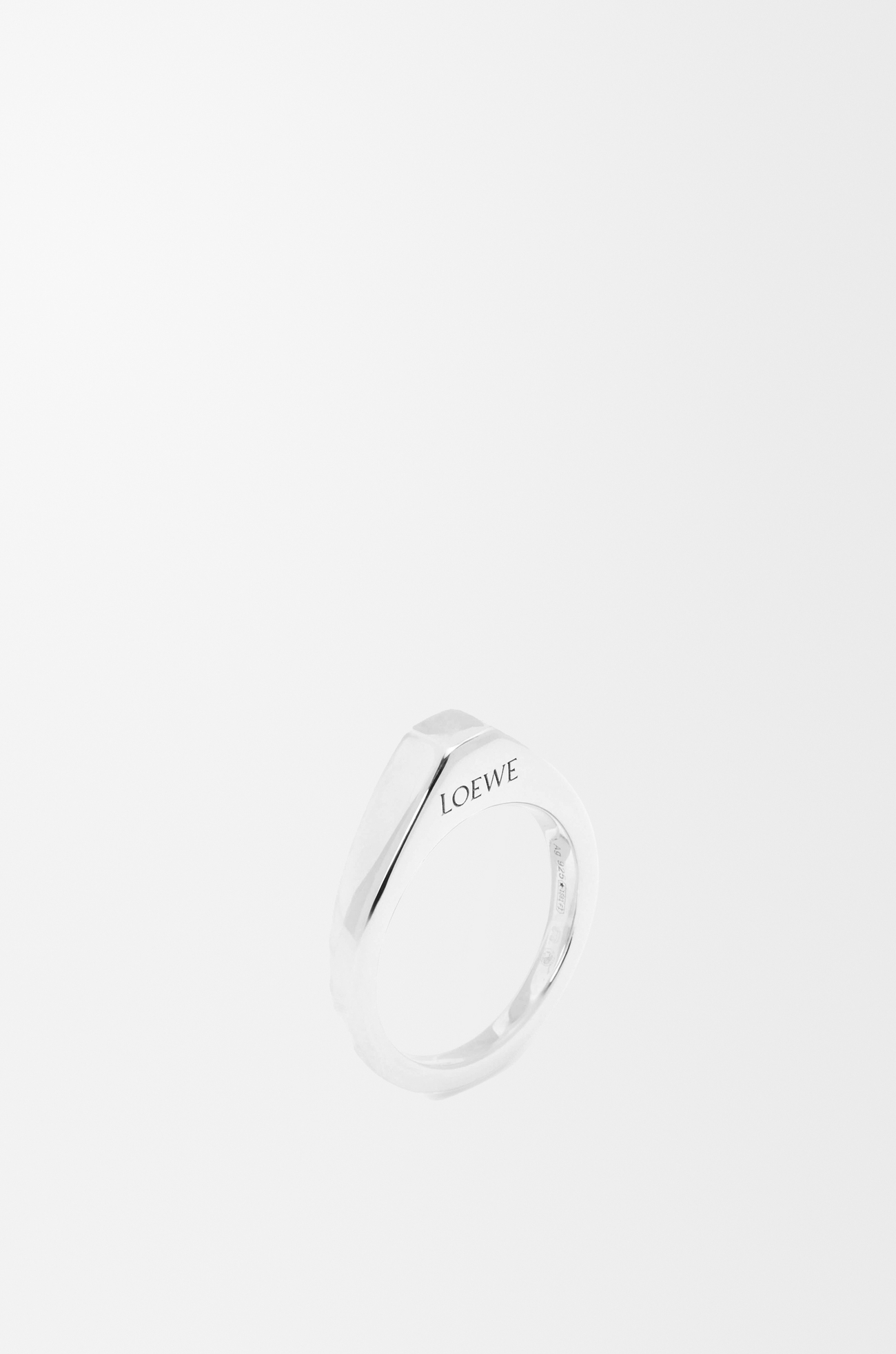 LOEWE Stirrup ring in sterling silver Silver