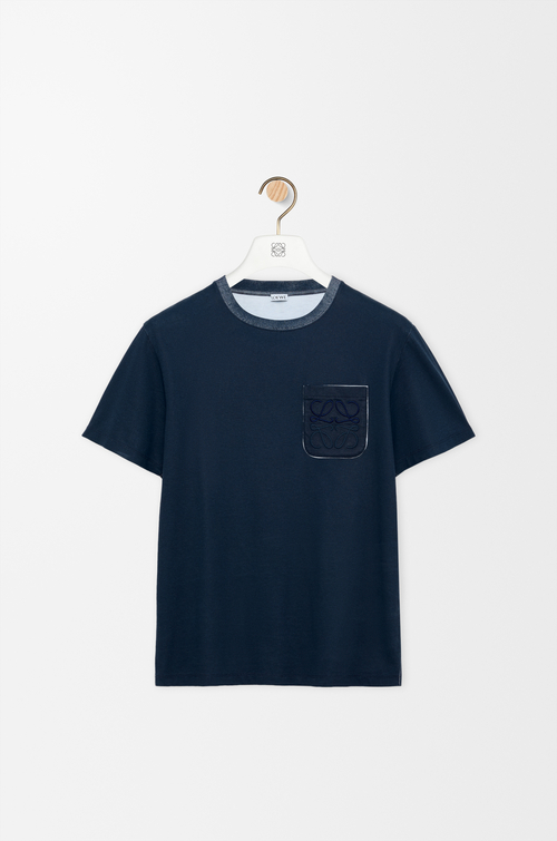 LOEWE T-shirt in cotton blend Navy Blue