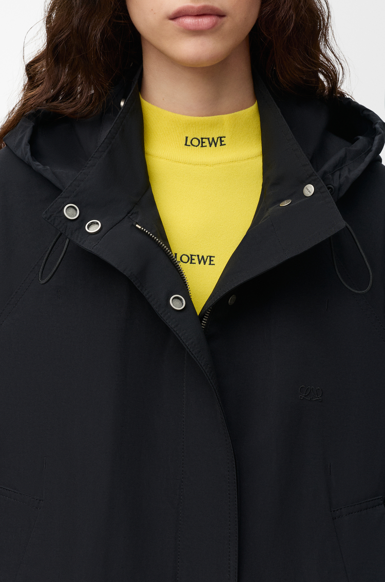 LOEWE Parka en tejido de algodón técnico Negro