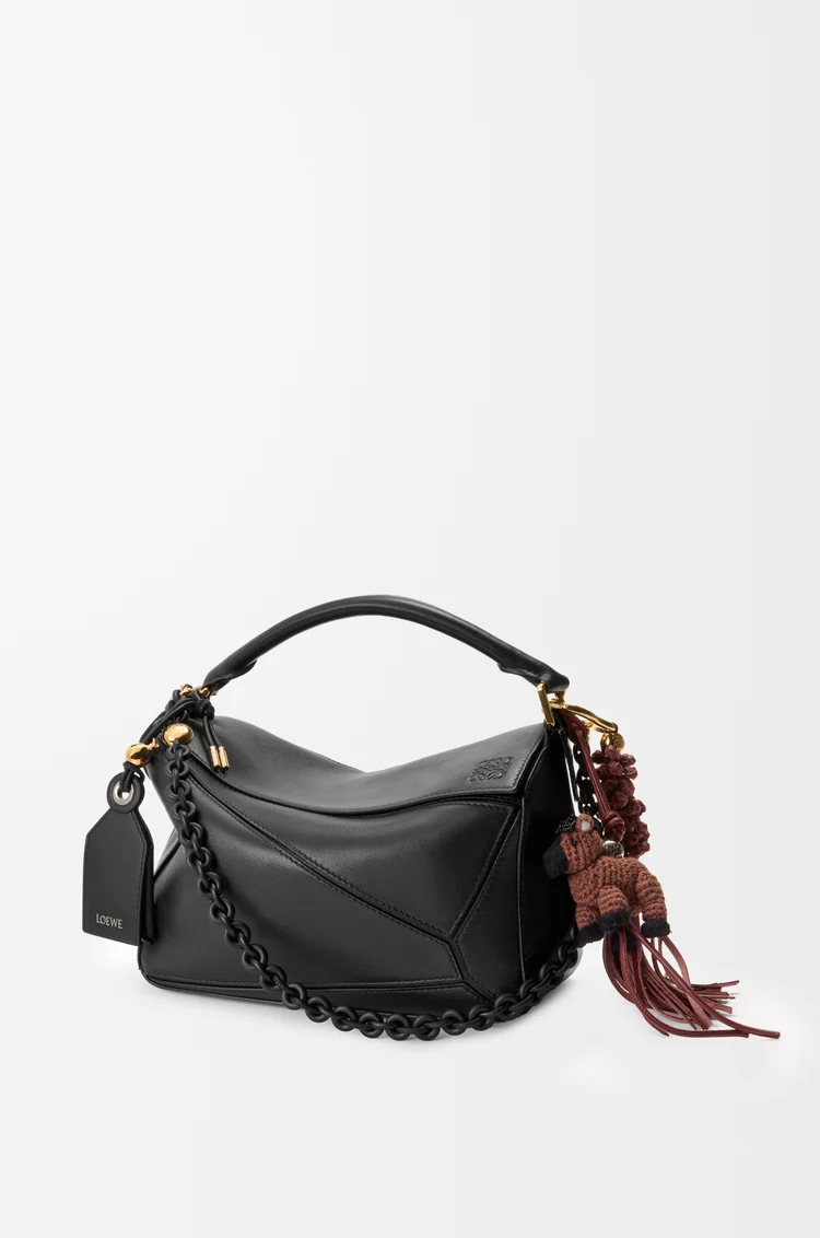 LOEWE Pferde-Anhänger aus Filz Chocolate/Black