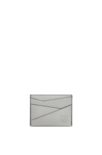 LOEWE Puzzle plain cardholder in classic calfskin Asphalt Grey