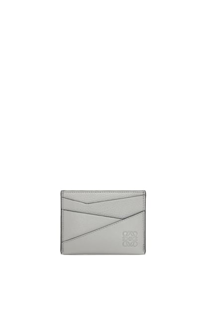 LOEWE Puzzle plain cardholder in classic calfskin Asphalt Grey plp_rd