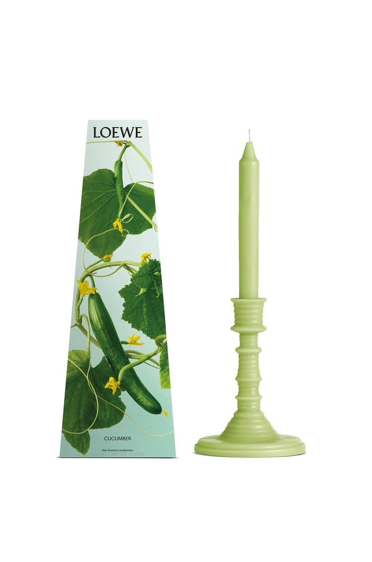 LOEWE Cucumber wax candleholder Light Green