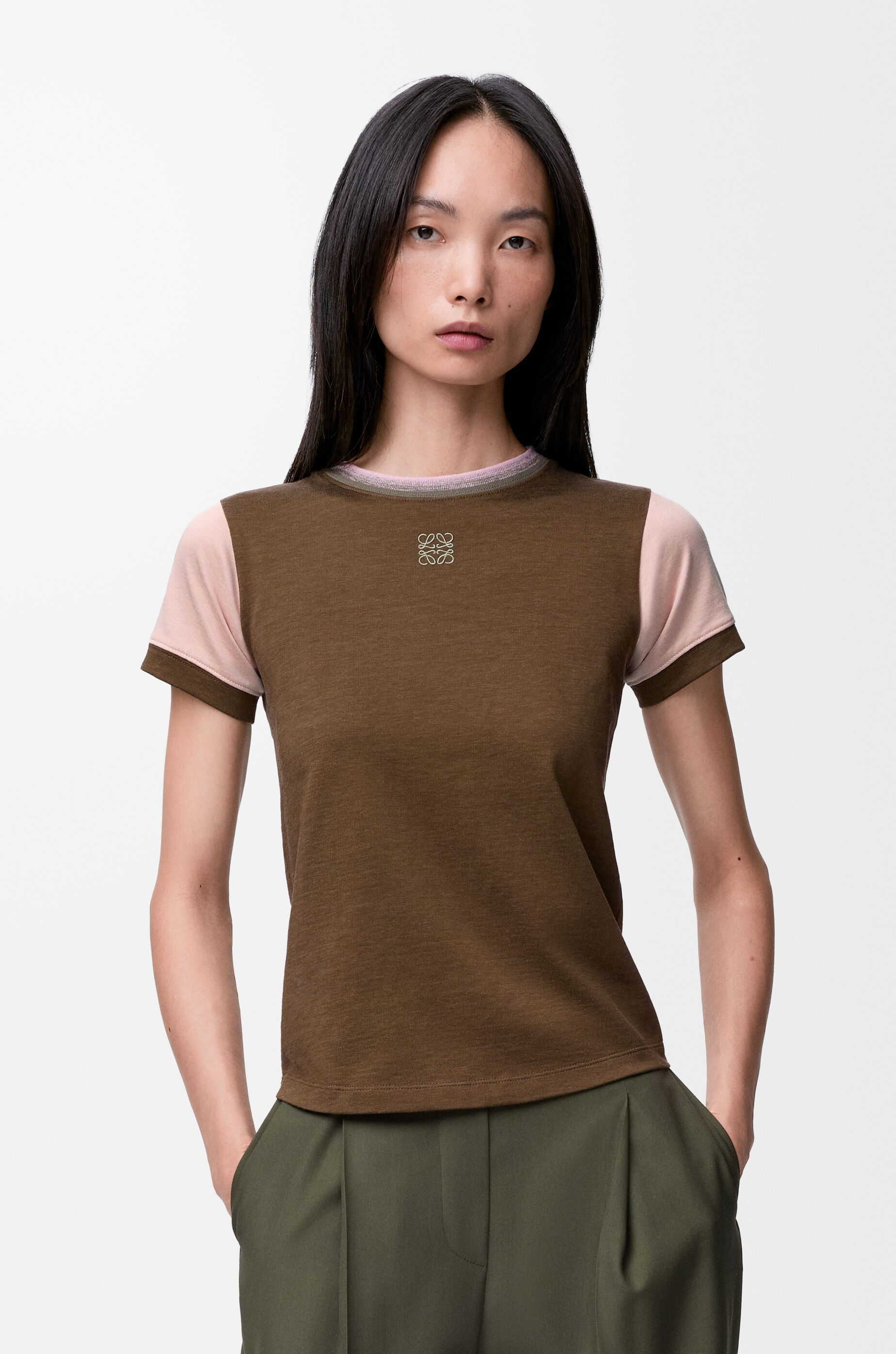 LOEWE スモールフィットTシャツ スモールフィット Tシャツ（コットンブレンド） ブラック - ロエベ