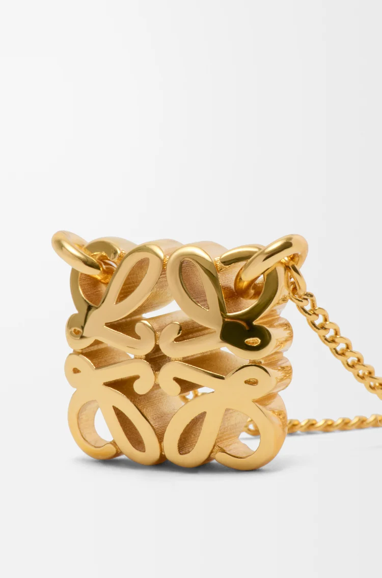 LOEWE Collar Anagram Bombé Dorado
