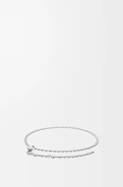 LOEWE Crystal Donut chain belt in brass Silver