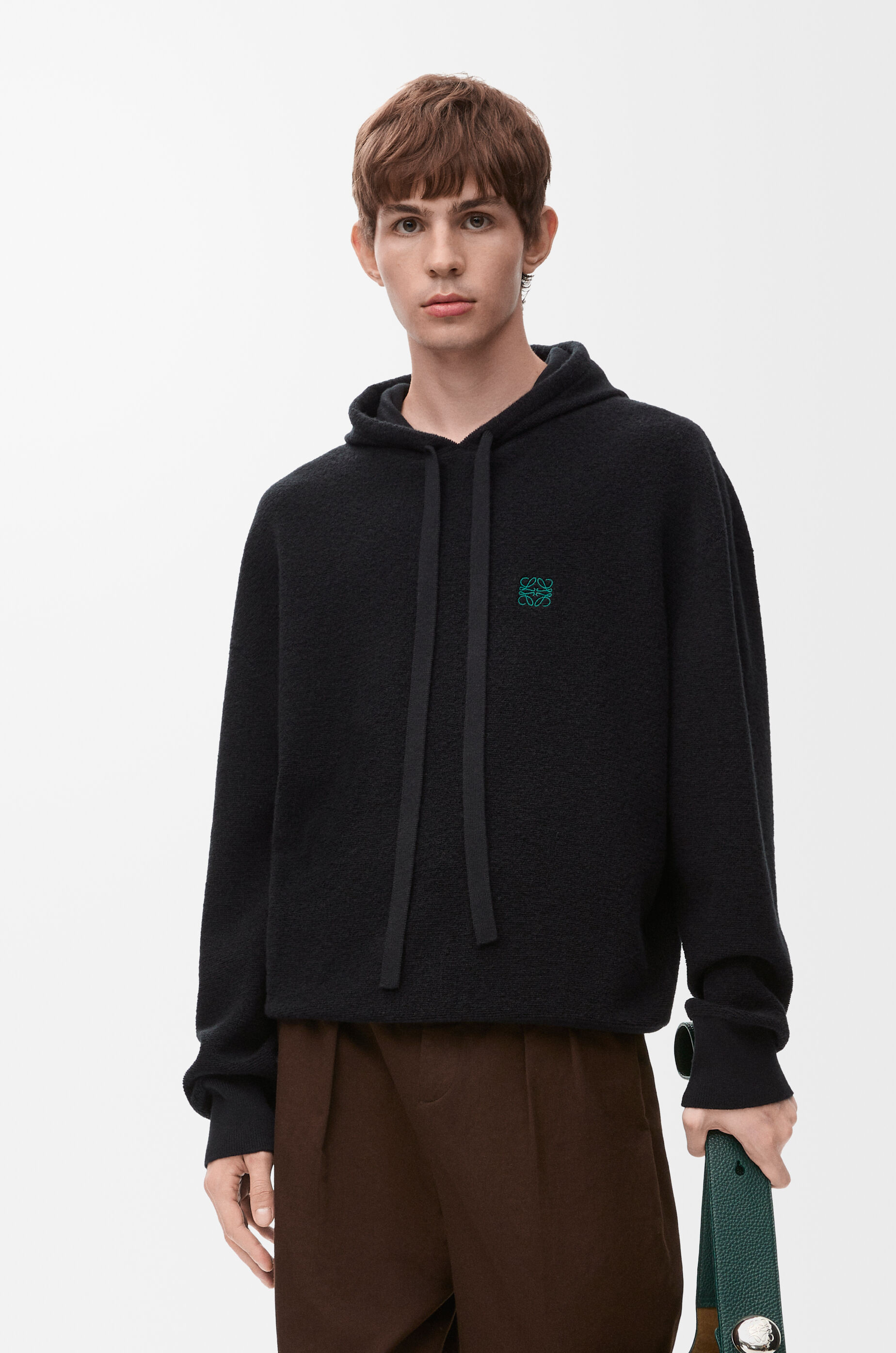 Shop LOEWE Anagram Logo Wool-Blend Hoodie | Saks Fifth Avenue