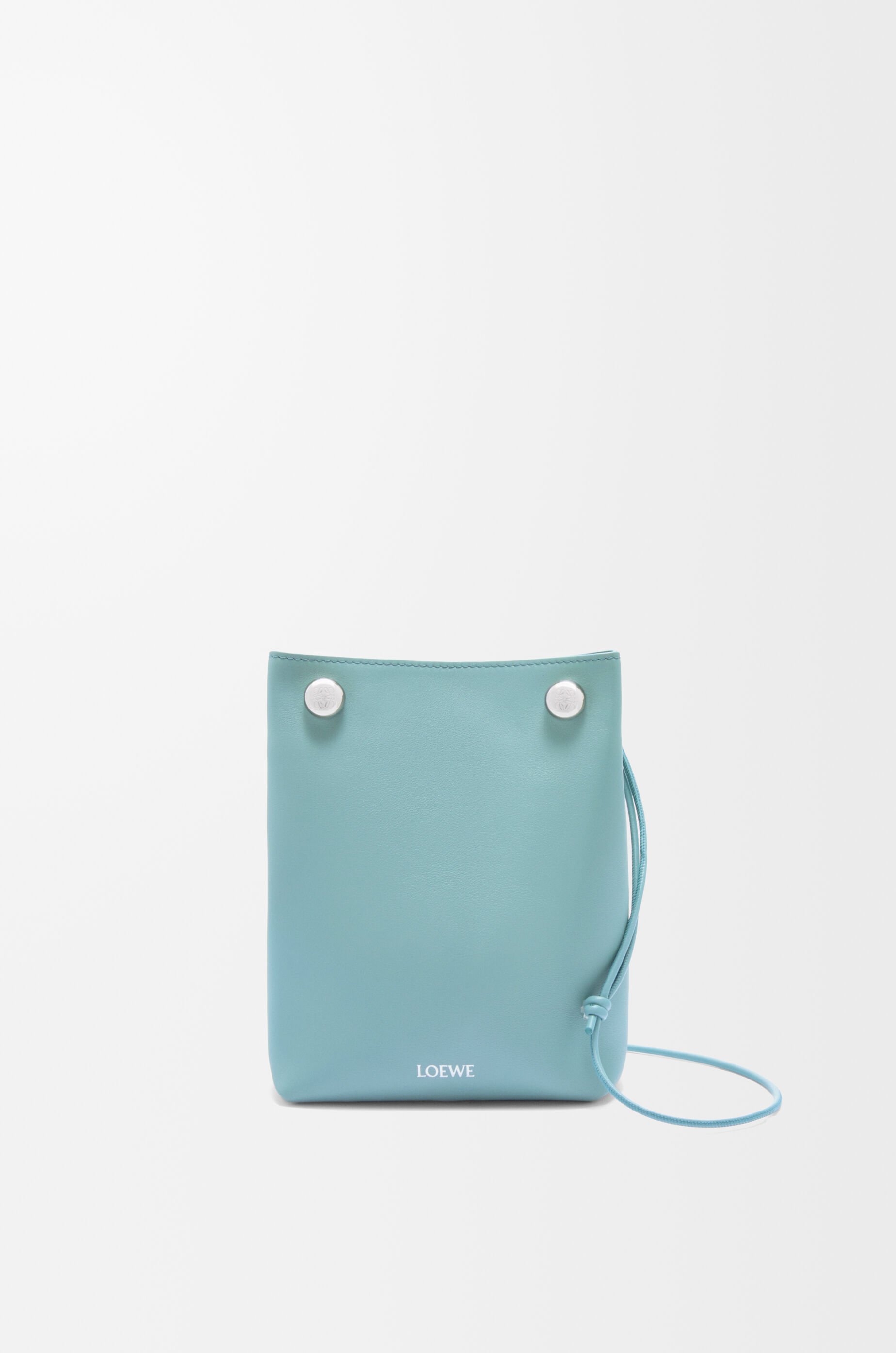 ぺブル ポーチ（スムースカーフ） ブラック - LOEWE