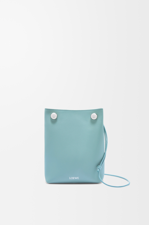LOEWE Pebble pouch in smooth calfskin Water
