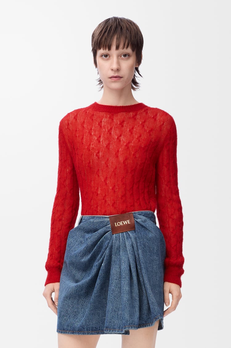 LOEWE セーター（モヘア&ウールブレンド） レッド