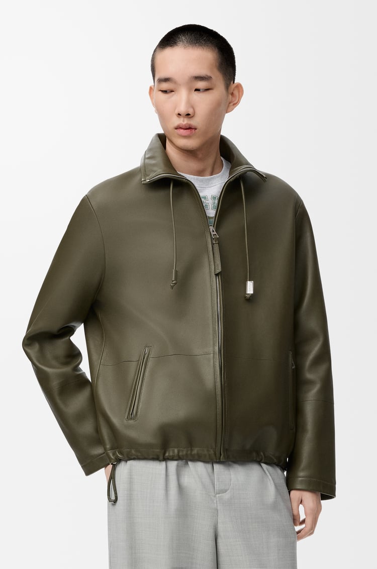 LOEWE ジップアップ ジャケット（ナパラム） カーキグリーン