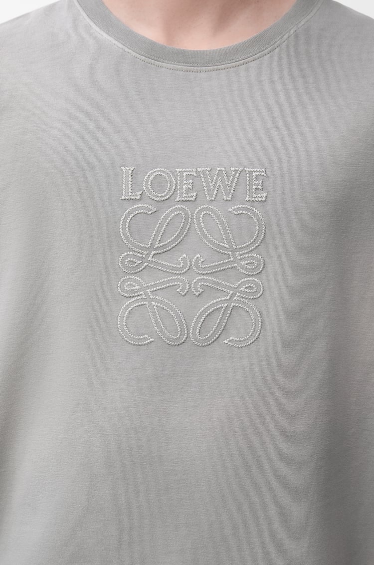 LOEWE 棉质宽松版型 T 恤 浅灰色