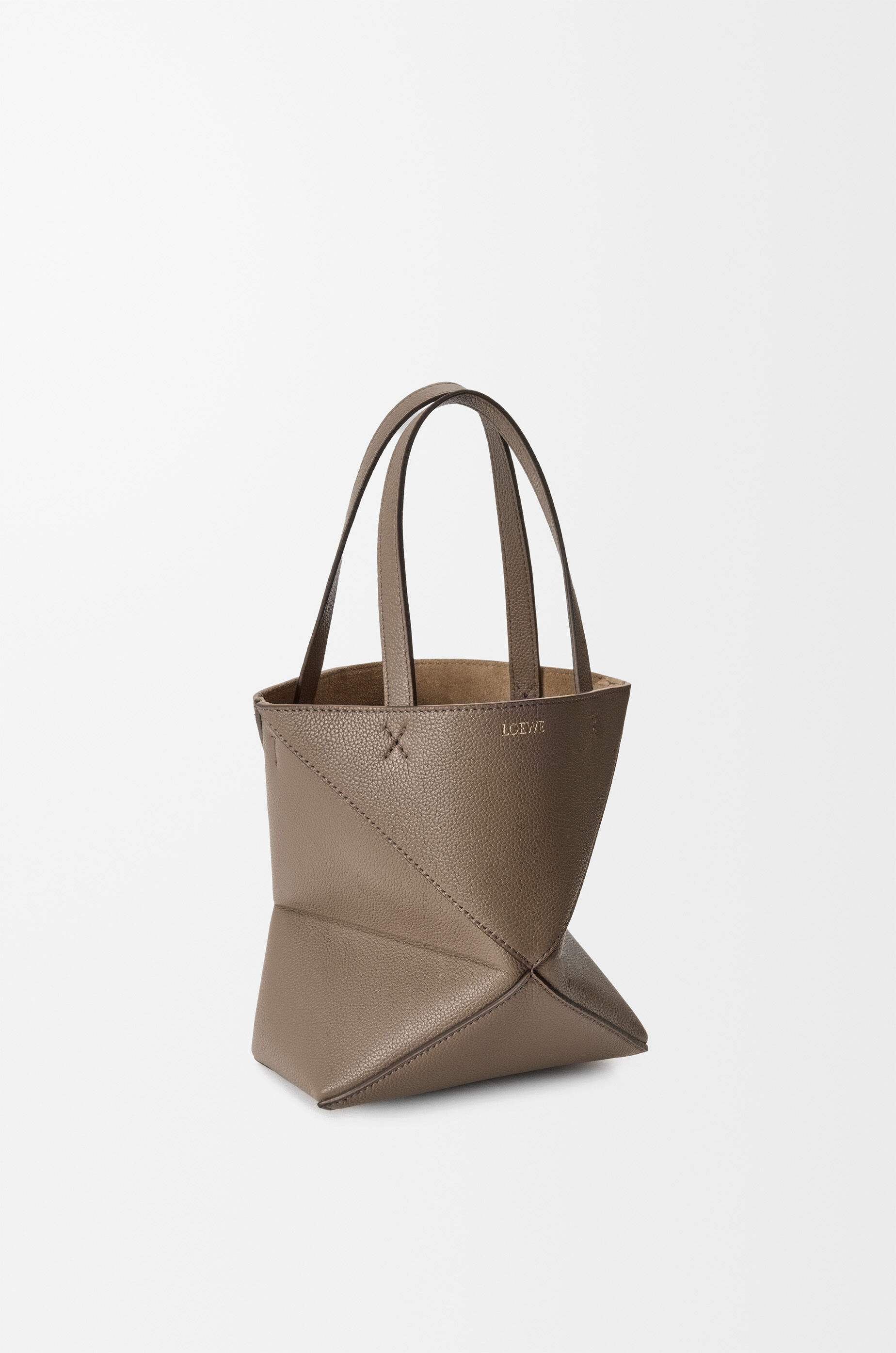 LOEWE パズルフォルド トート ミニ パズルフォルドトート ミニ（シャイニーカーフ） ベージュ - LOEWE